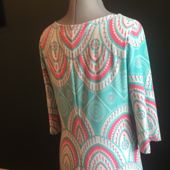 EUC Sz 10 Just Taylor 3/4 Print Dress - Picture 5 of 7